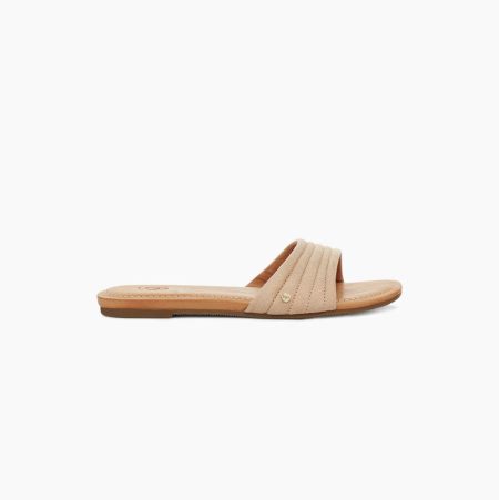 UGG Jurupa Beige Sandals for Women (VAIL51249)